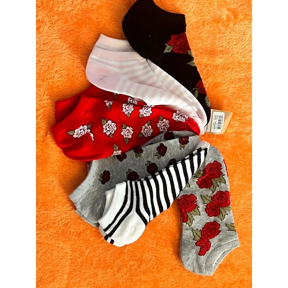 Mix No 6‎ Womens 6 Pack No Show Socks Multicolor One Size NEW